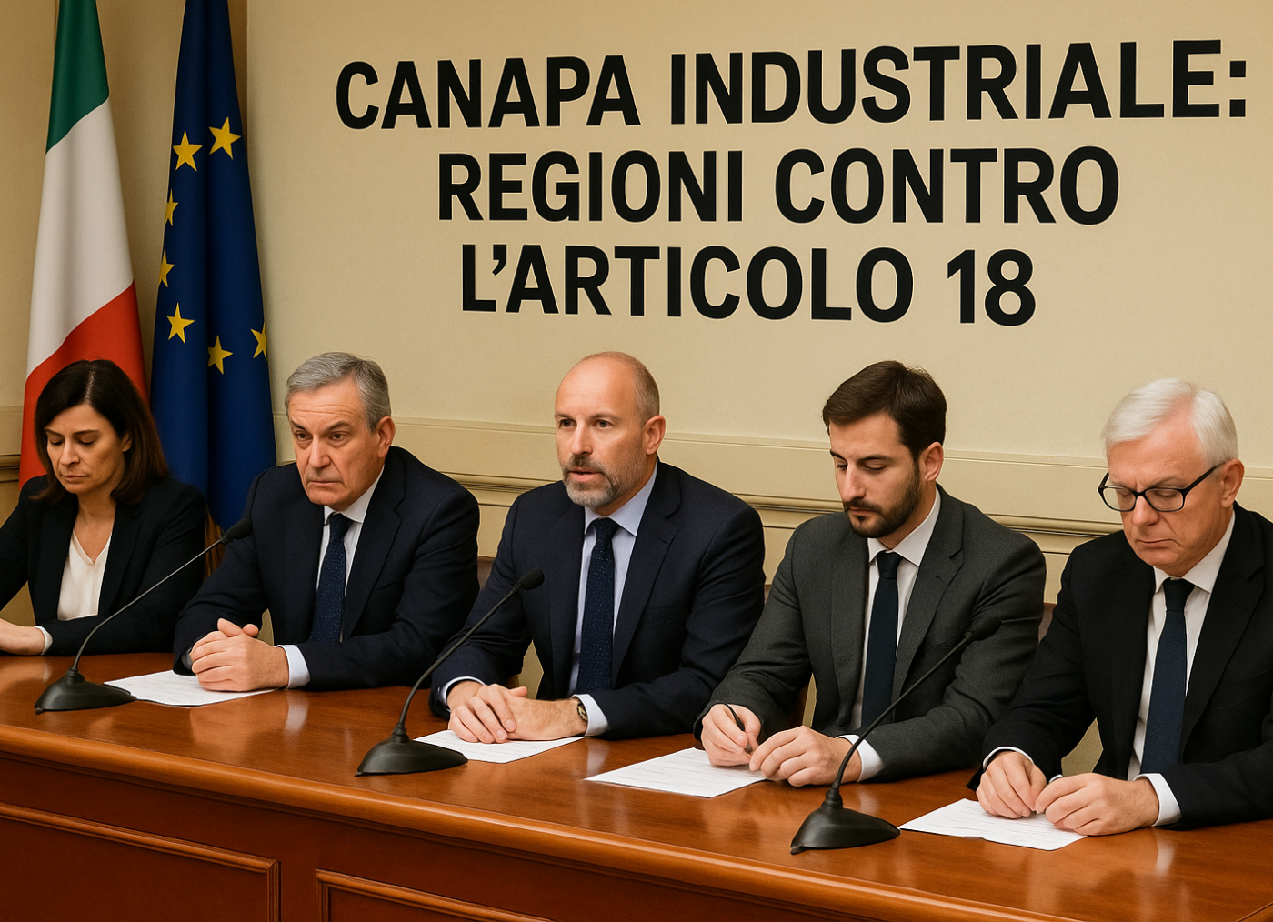 regioni contro l' articolo 18 - canapa industriale